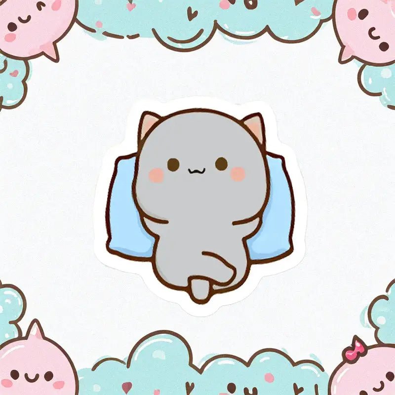 60PC Peach & Goma Sticker Set for Creative Decoration - Cosparty