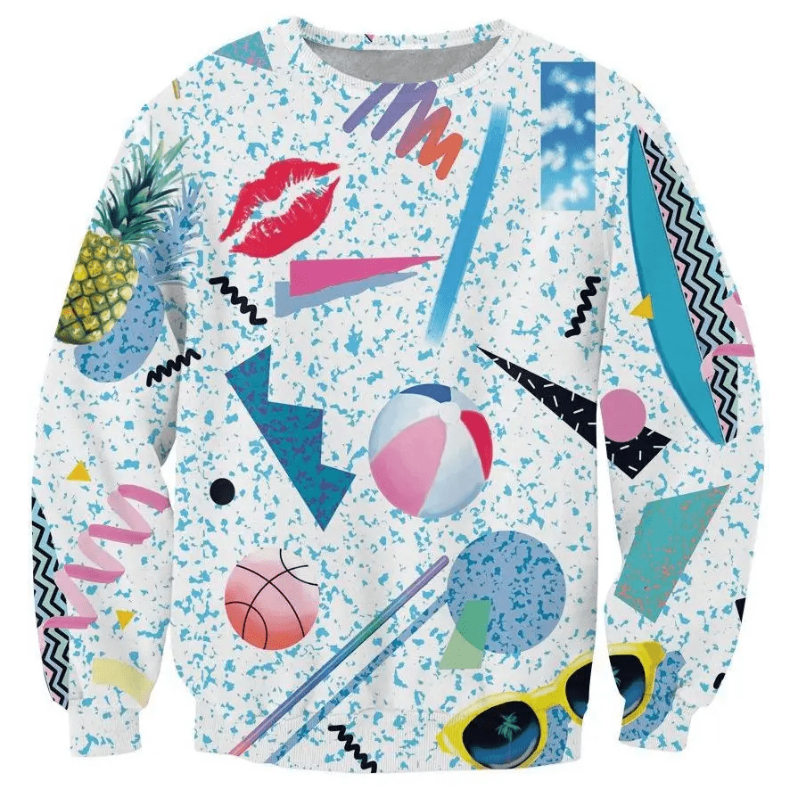 90s - Inspired Bold Crewneck Sweater for Unique Style - Cosparty