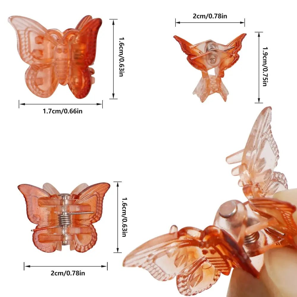 90s Princess Butterfly Clips in Vibrant Colors for Fun Hair Styles - Cosparty