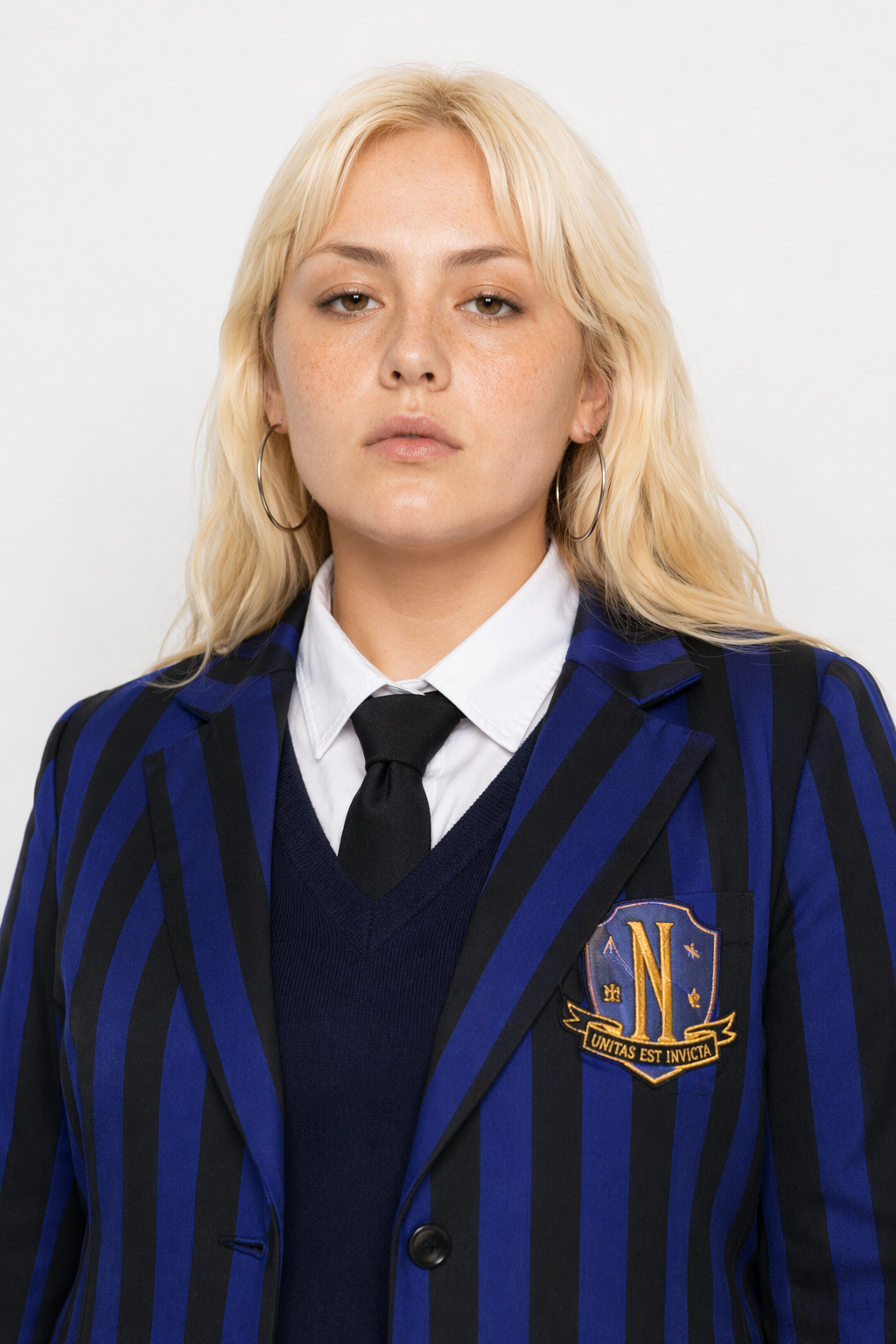Wednesday Season 1 Enid Sinclair Cosplay Costume and Wig L L