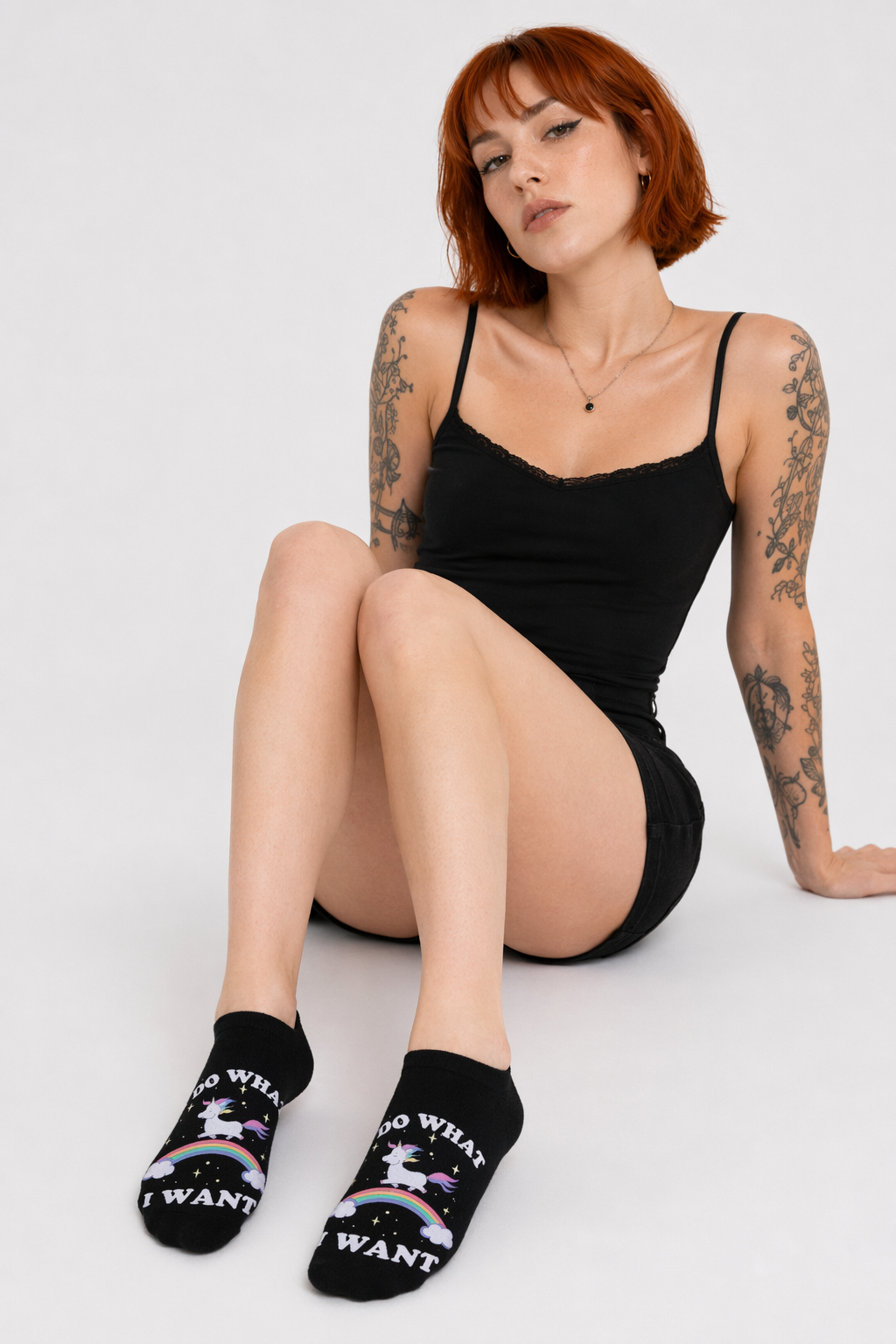 Magical Emoji Ankle Socks Inspired by Apple Unicorn Emoji I do what I want