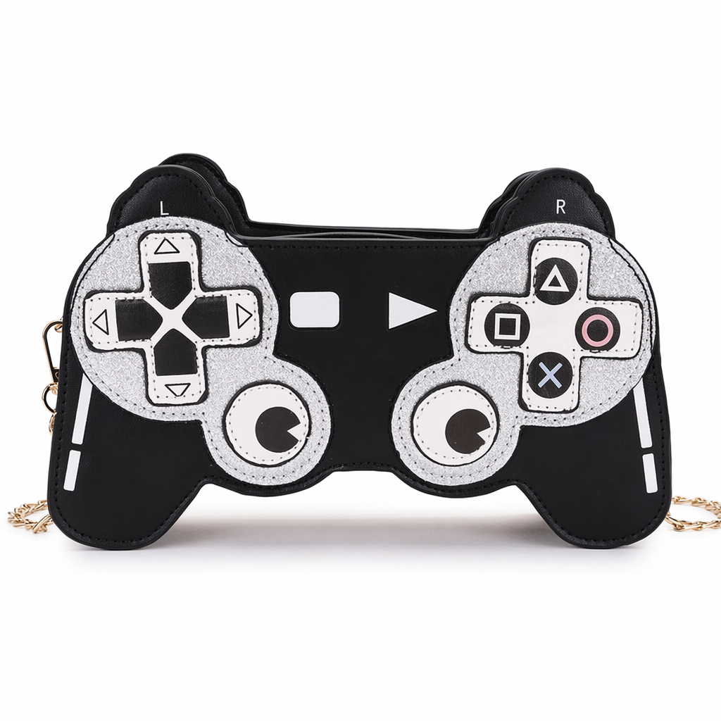 Kawaii Gamer Girl Handbag Large and Stylish In Stock New Condition Black Bag
