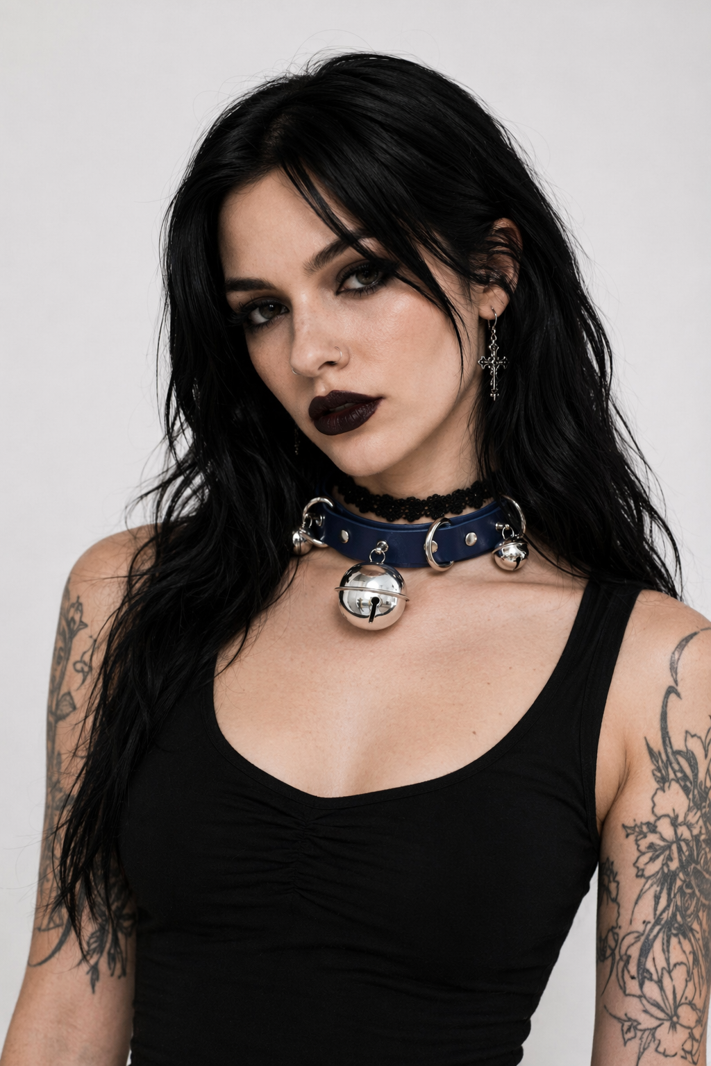 Gorgeous Bell Collar Inspired by Neko Cosplay Culture Blue