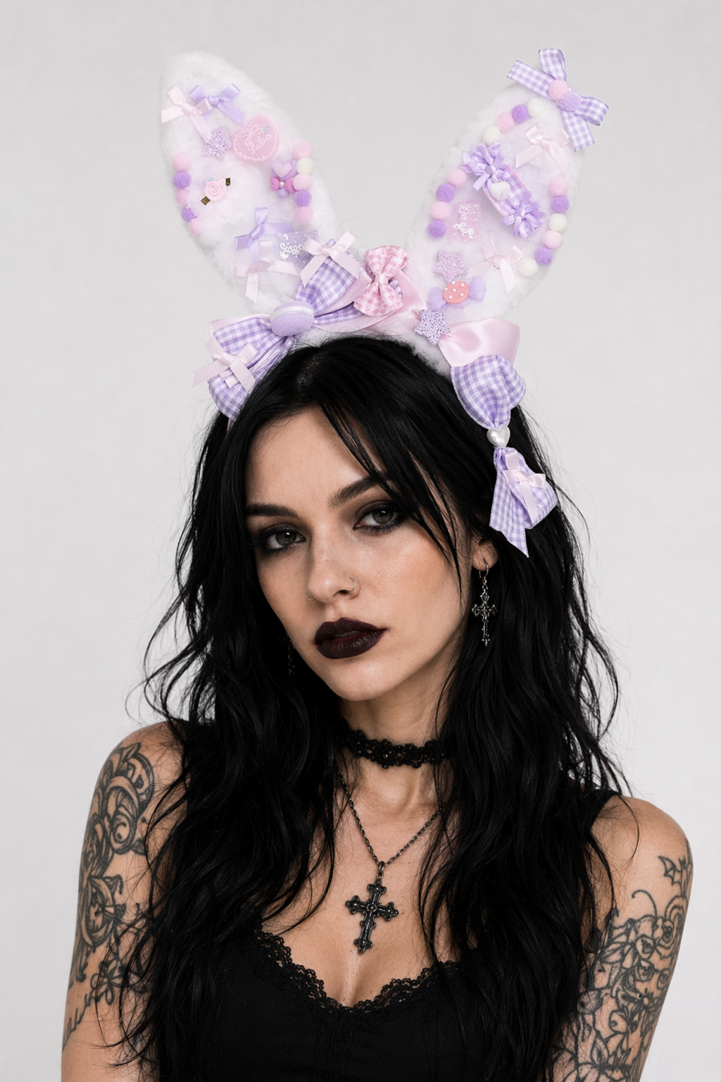 Pastel Fairy-Kei Bunny Ears for Kawaii Cuties New Condition Instock Purple