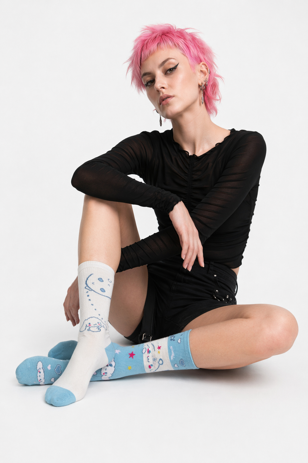 Sweet Puppy Sock Sets for Kawaii Enthusiasts 5pcs Set 2