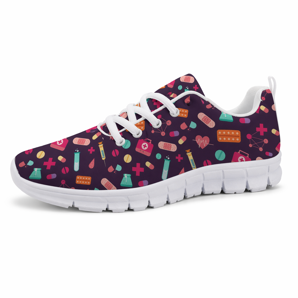 Bold Purple Sneakers Inspired by Medicine for Adventurous Runs 11