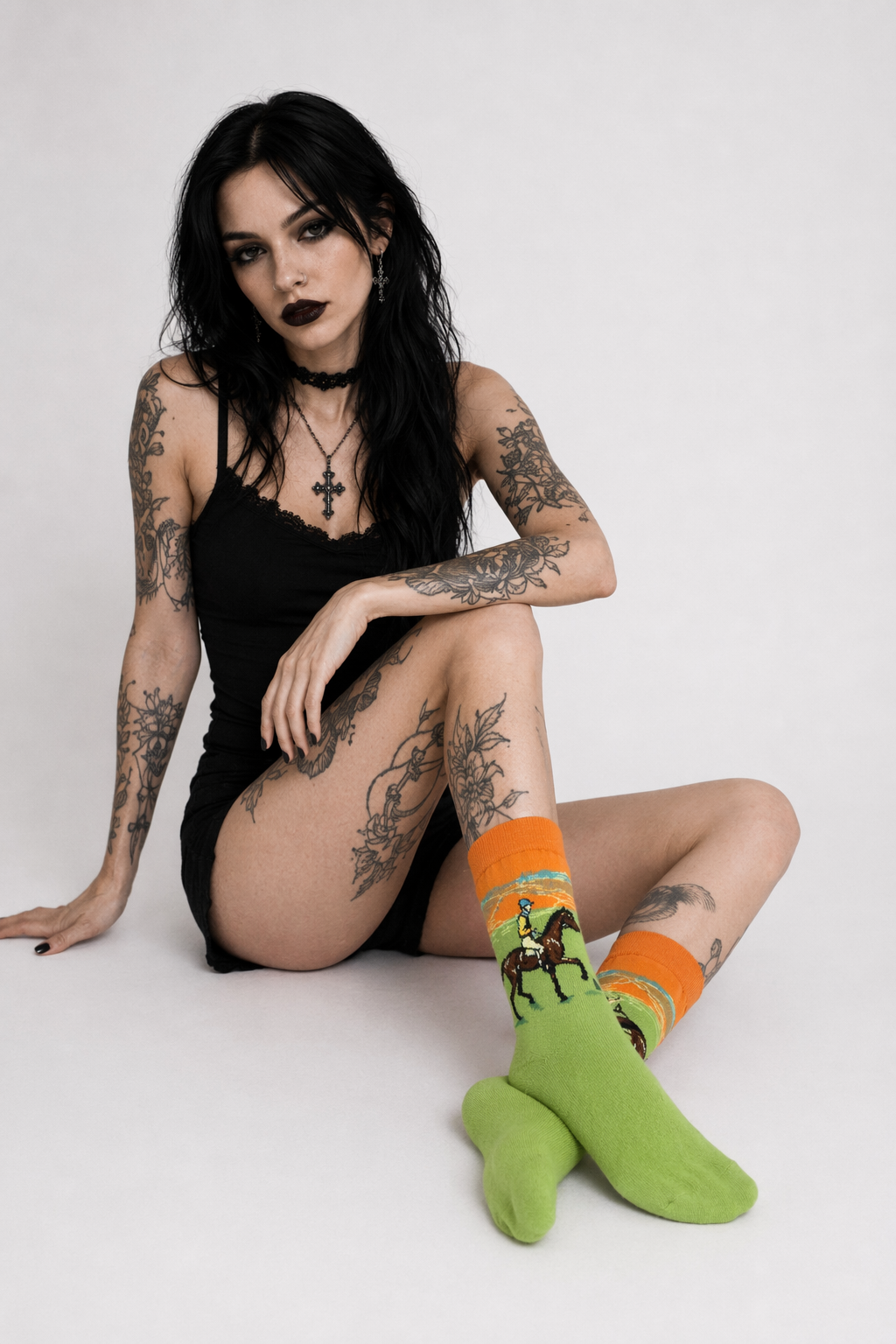 Cozy Knit Socks Featuring Vintage Artwork by Famous Artists 13