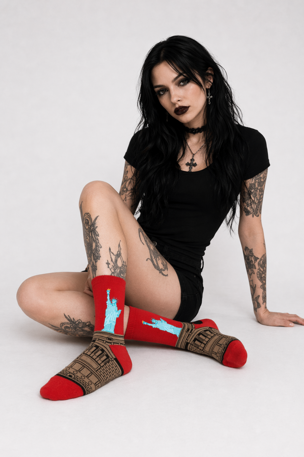 Cozy Knit Socks Featuring Vintage Artwork by Famous Artists 2