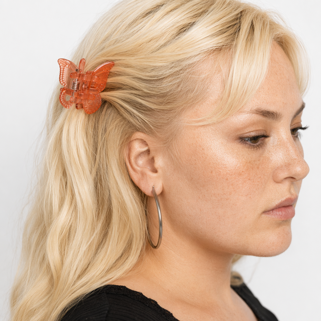 90s Princess Butterfly Clips in Vibrant Colors for Fun Hair Styles 50 Bright Flowers