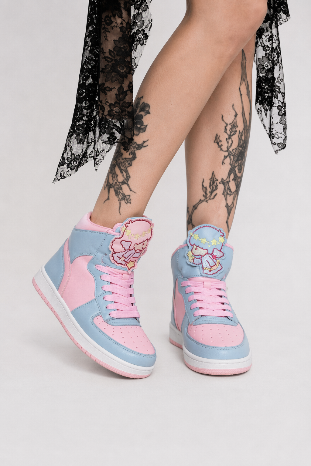 Pastel High Top Sneakers for Fairy-kei and Sweet Lolita Styles 4