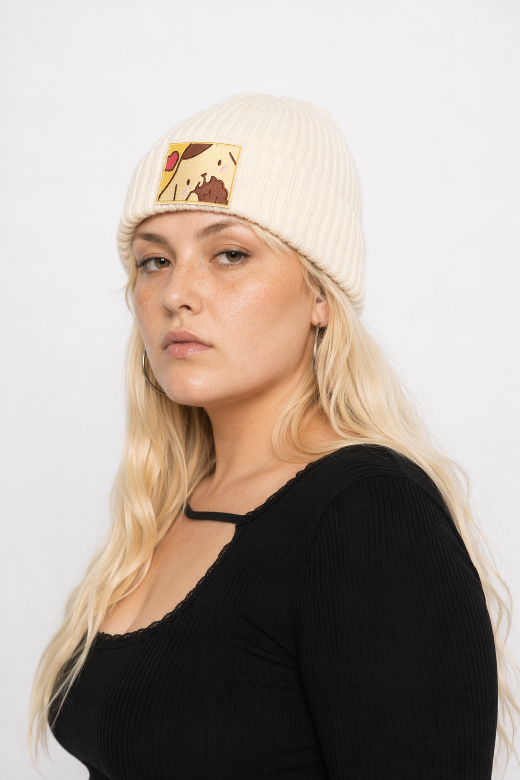 Sanrio Inspired Kawaii Embroidered Beanies for Cozy Warmth Pompompurin