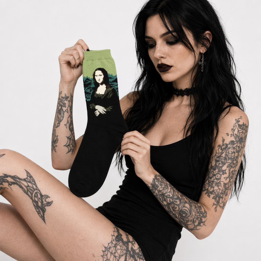 Cozy Knit Socks Featuring Vintage Artwork by Famous Artists 4