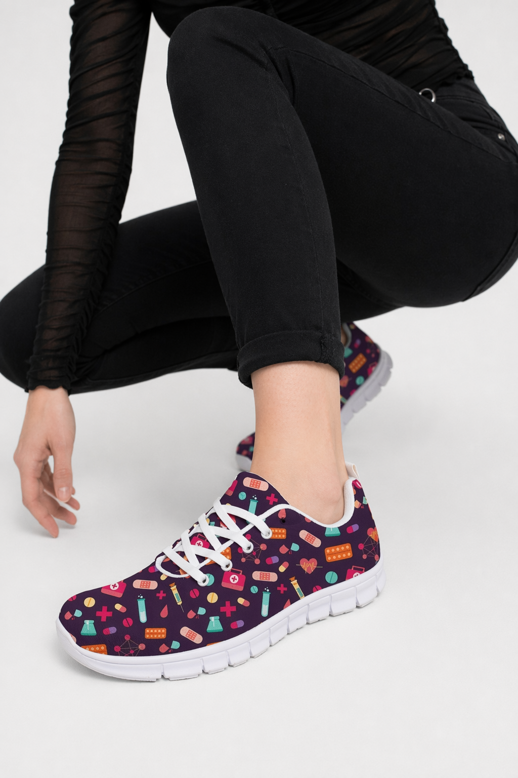 Bold Purple Sneakers Inspired by Medicine for Adventurous Runs 11