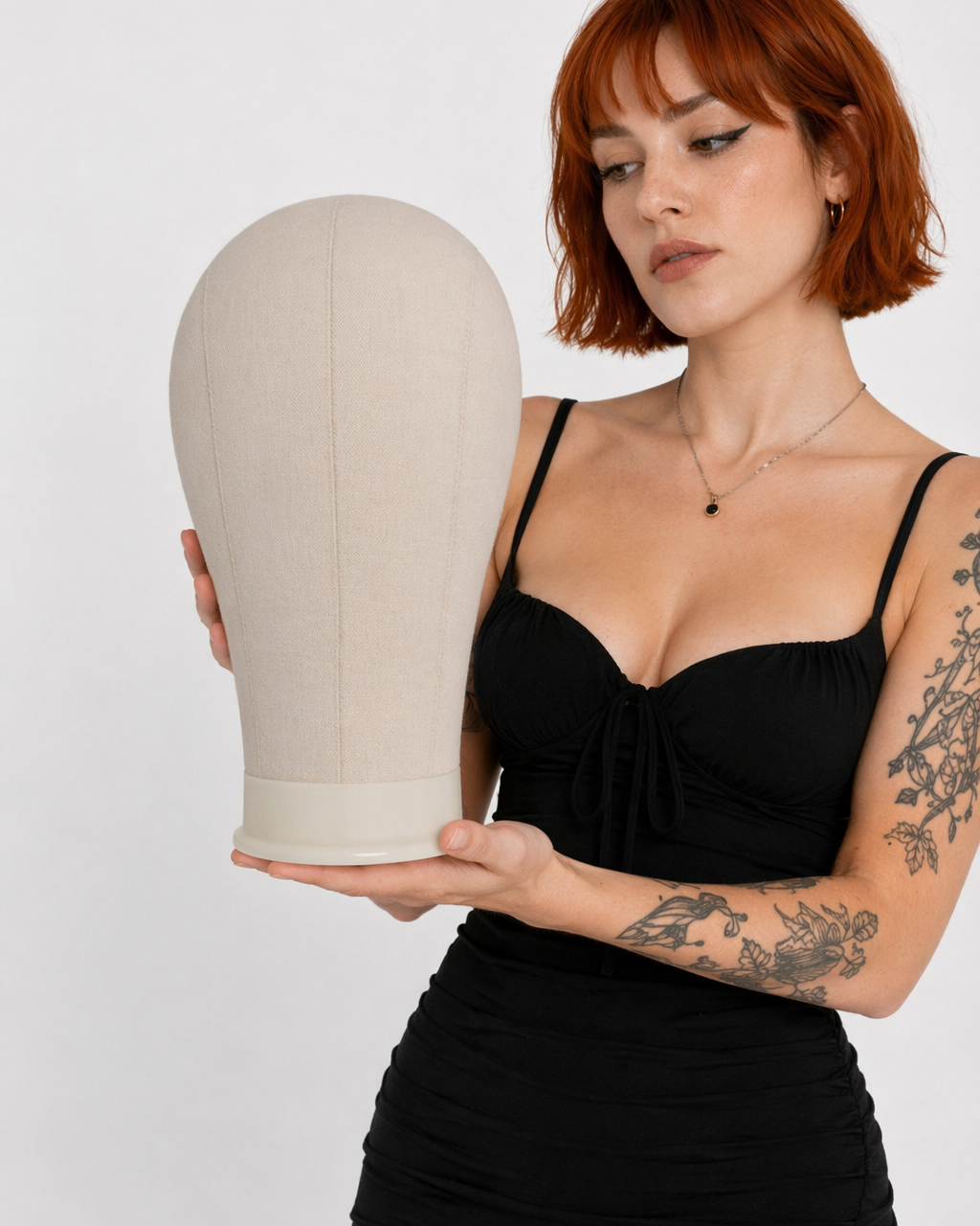 Canvas mannequin wig head 24 inch