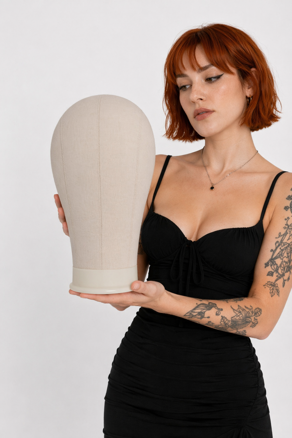 Canvas mannequin wig head 24 inch