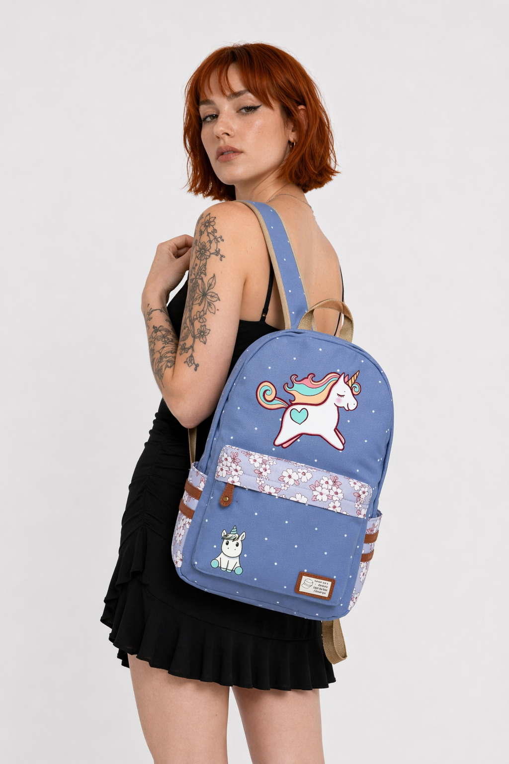 Kawaii Everyday Backpack in Various Styles and Colors Blue 1