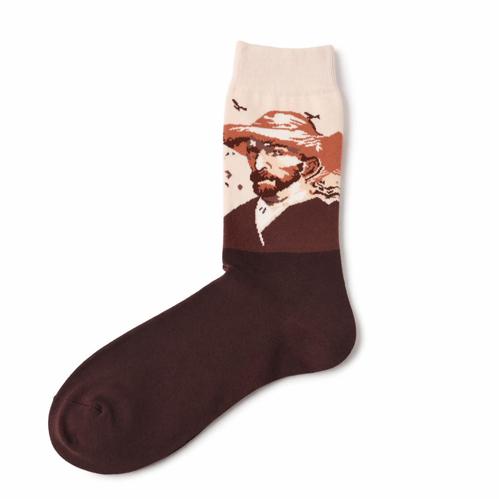 Cozy Knit Socks Featuring Vintage Artwork by Famous Artists 18
