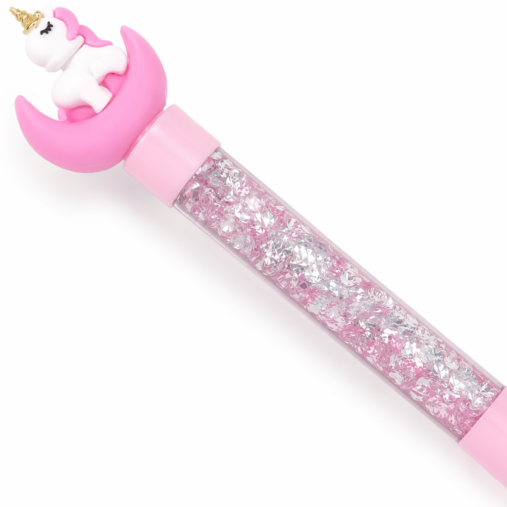 Pastel Unicorn Glitter Pens for Doodling and Display Pink