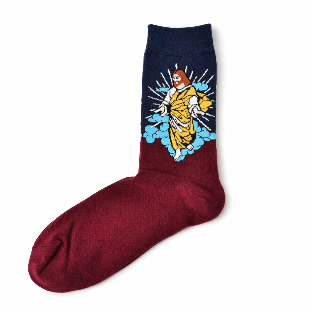 Cozy Knit Socks Featuring Vintage Artwork by Famous Artists 19