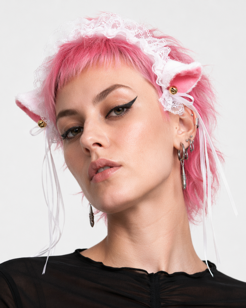 Neko Kitty Cat Complete Set with Headband, Collar, and Bracelets 5