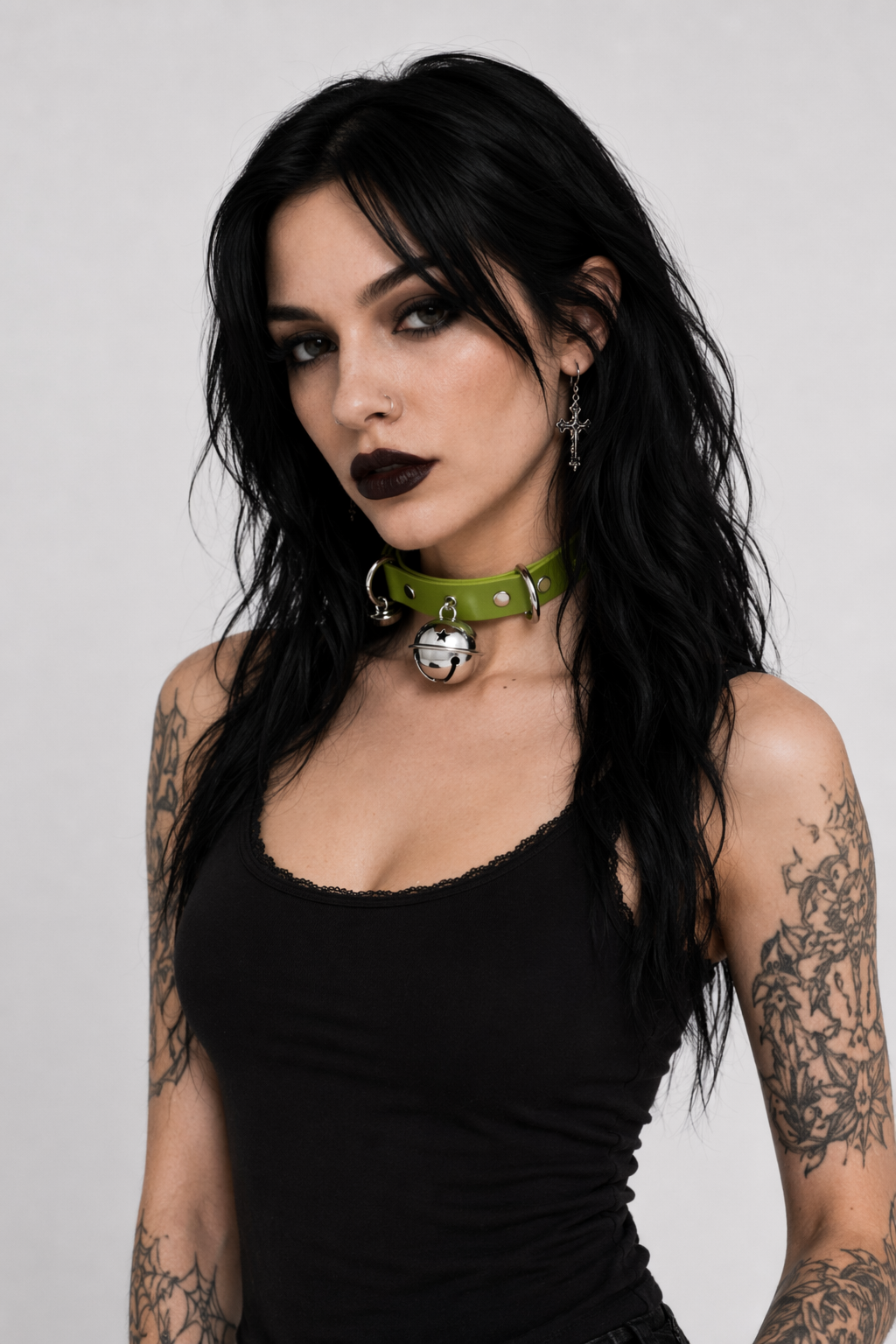Gorgeous Bell Collar Inspired by Neko Cosplay Culture Green