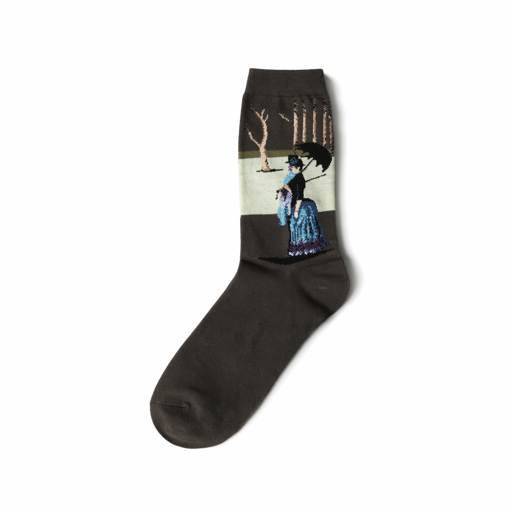 Cozy Knit Socks Featuring Vintage Artwork by Famous Artists 9