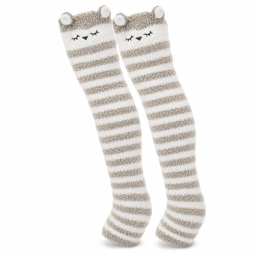 Furry Thigh High Stockings for Cozy Comfort and Warmth Default Title