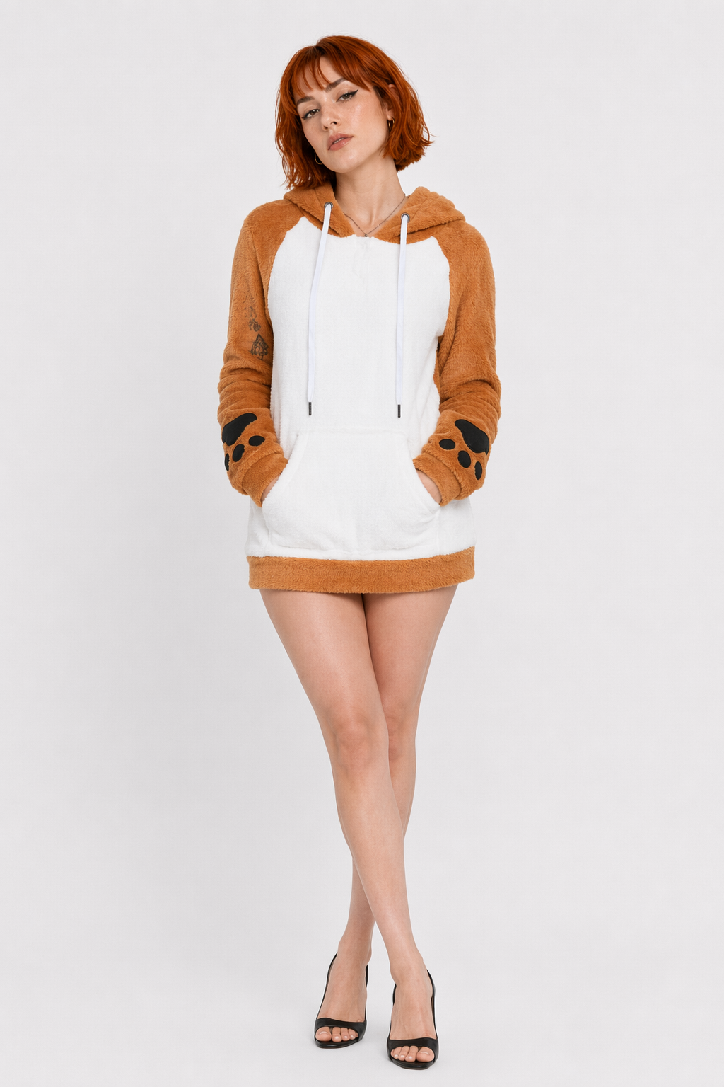 Cozy Shiba Inu Inspired Puppy Dog Eared Hoodie Sweater Default