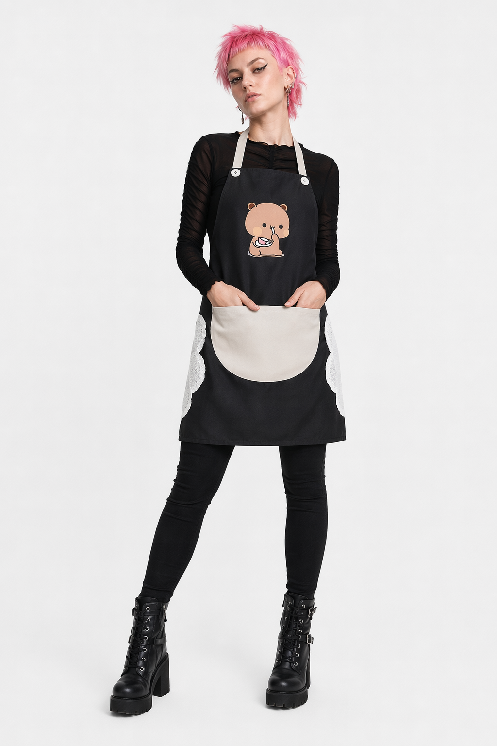 Dudu & Bubu Kitchen Apron for Fun and Stylish Cooking C
