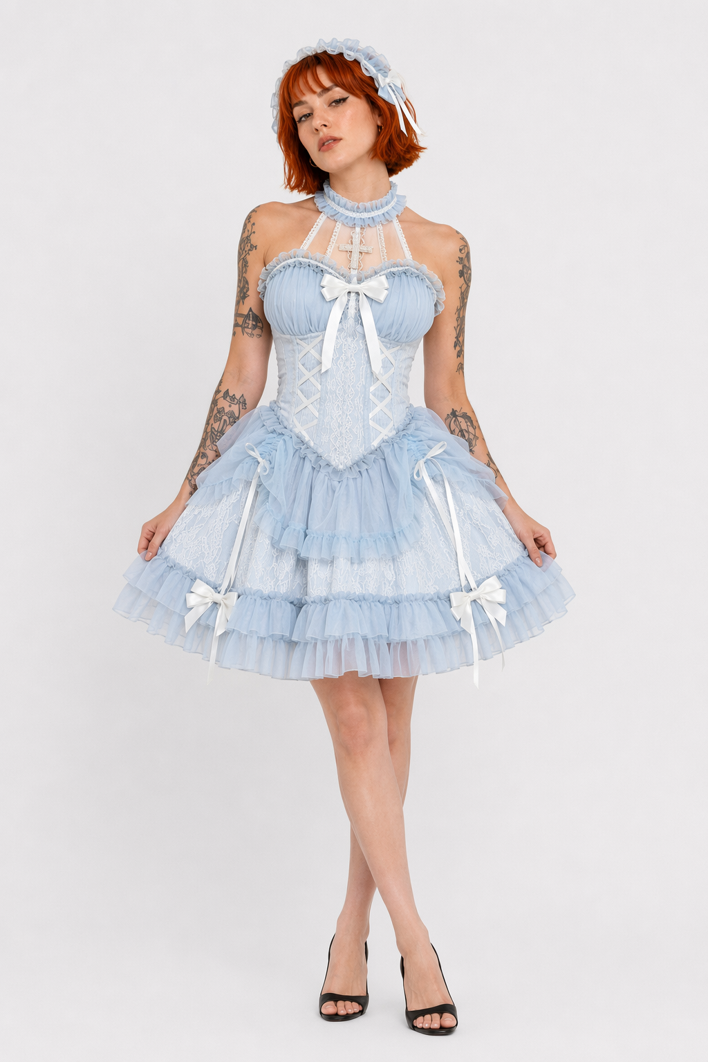 Exquisite Royal Victorian Lolita Dress with Luxury Detailing Blue