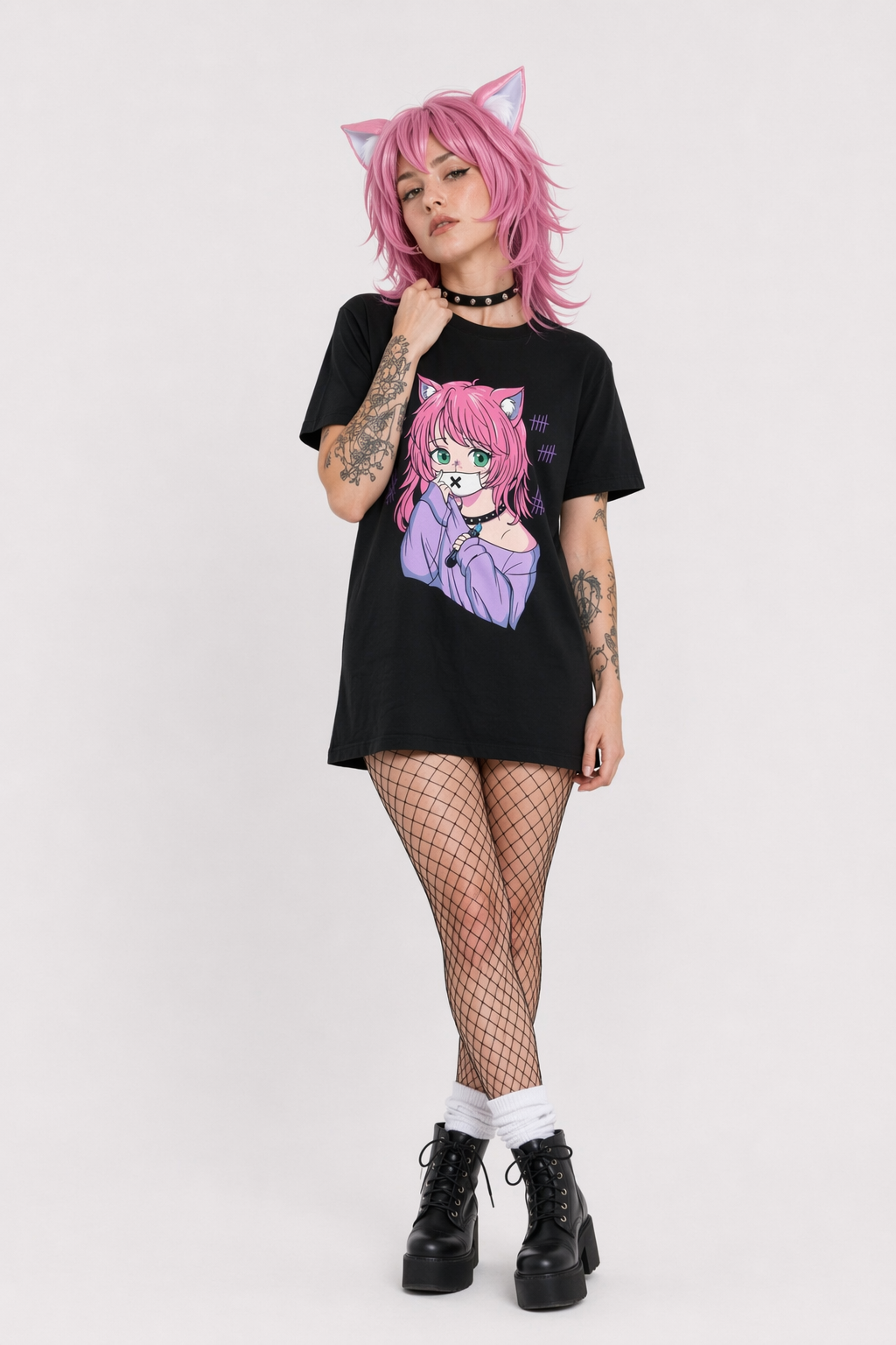 Pastel Goth Senpai T-Shirt for Otaku Fans XXL