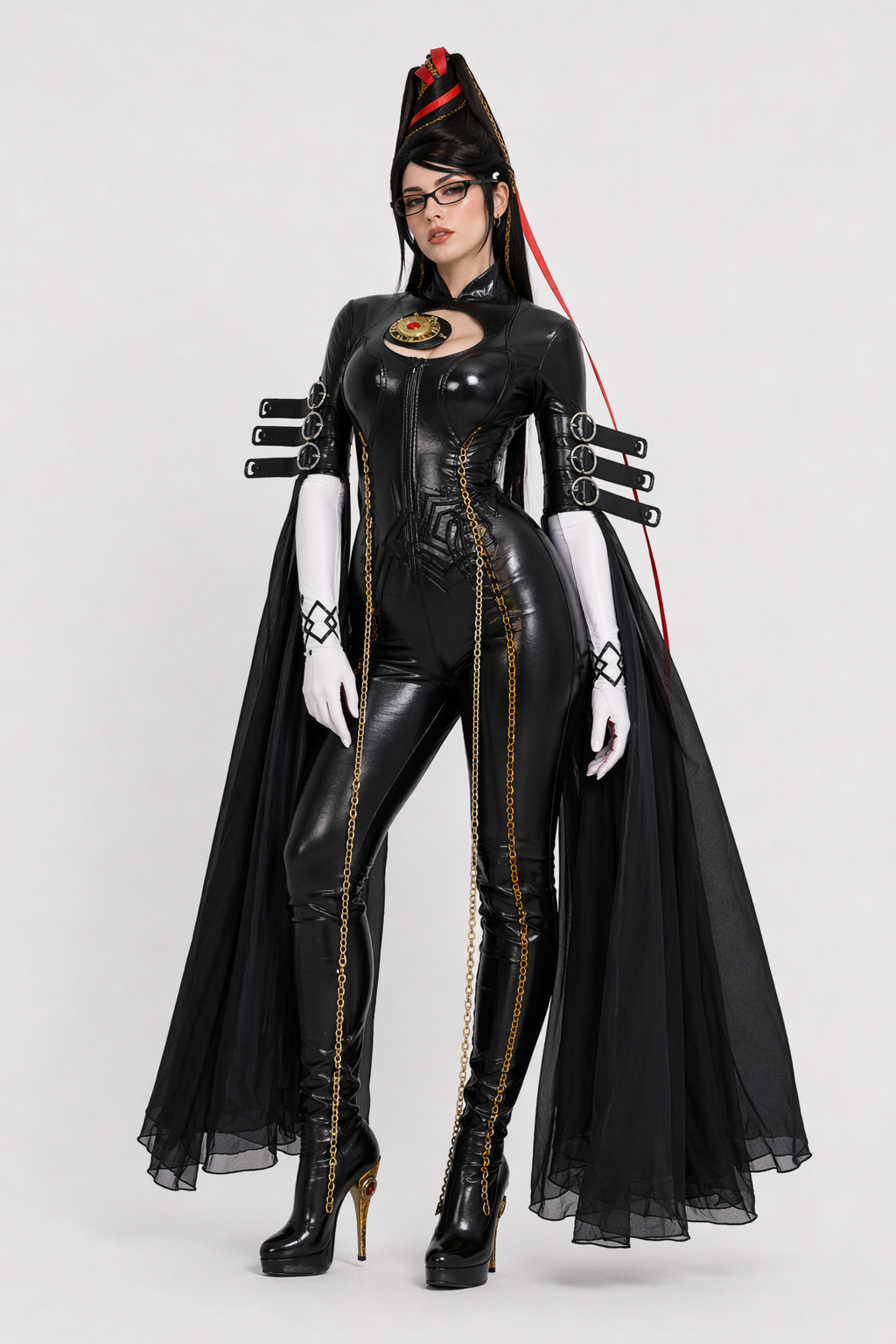 Bayonetta Game Cosplay Costume Suit XXXL