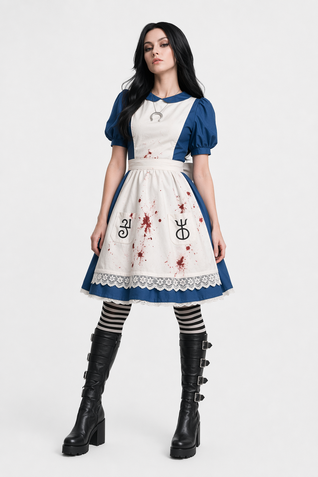 Alice: Madness Returns Alice Liddell Royal Suit Dress Cosplay Costume Set Euro L