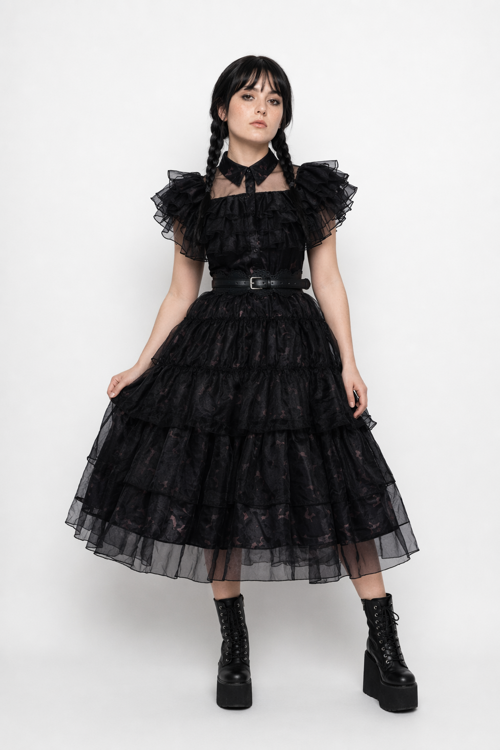 Wednesday Season 1 Ball Dress Cosplay Costume Default