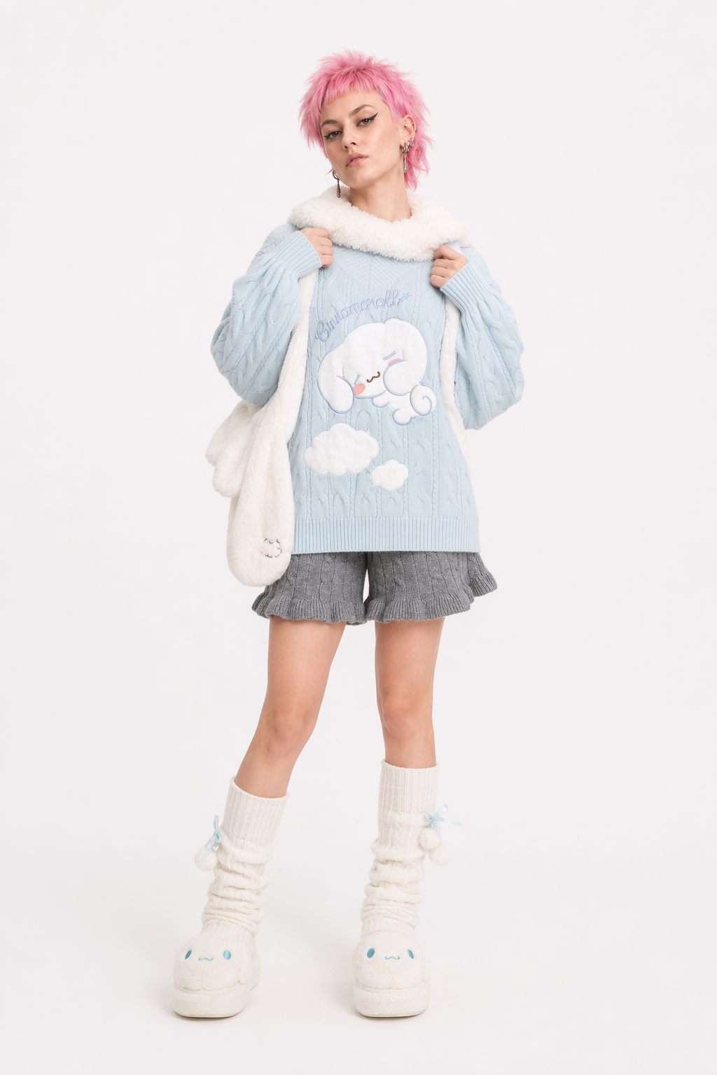 Sleepy Cinna Knit Sweater for Cozy Chilly Days M