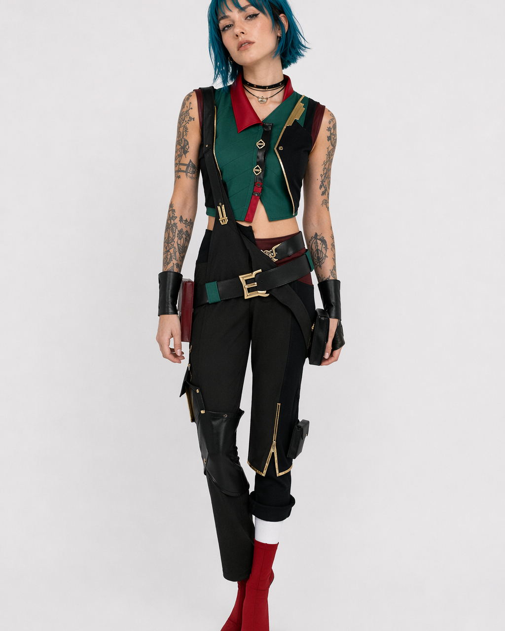 Arcane Season 2 AU Powder Cosplay Costume Set Default