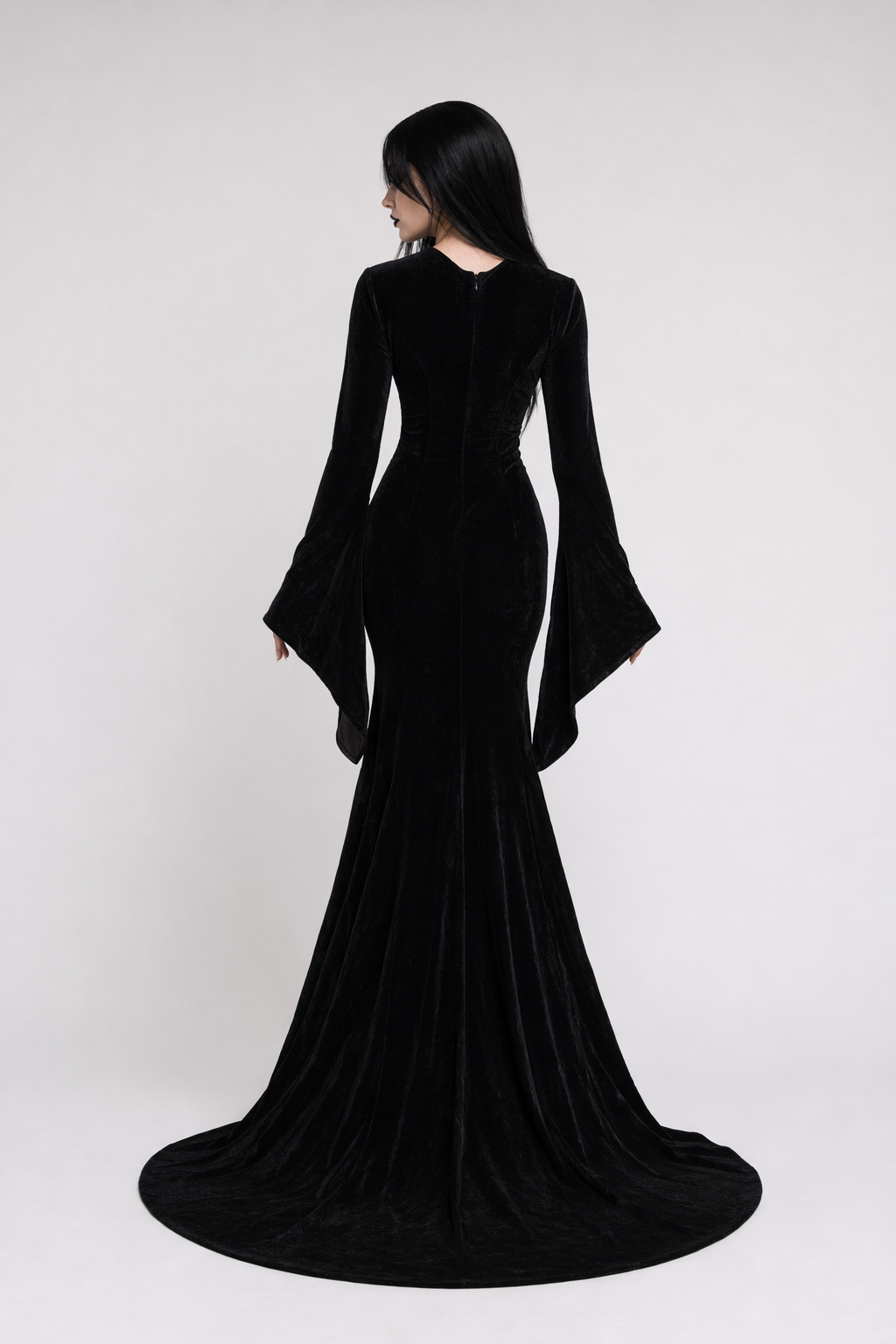 The Addams Family Wednesday Morticia Cosplay Costume Default