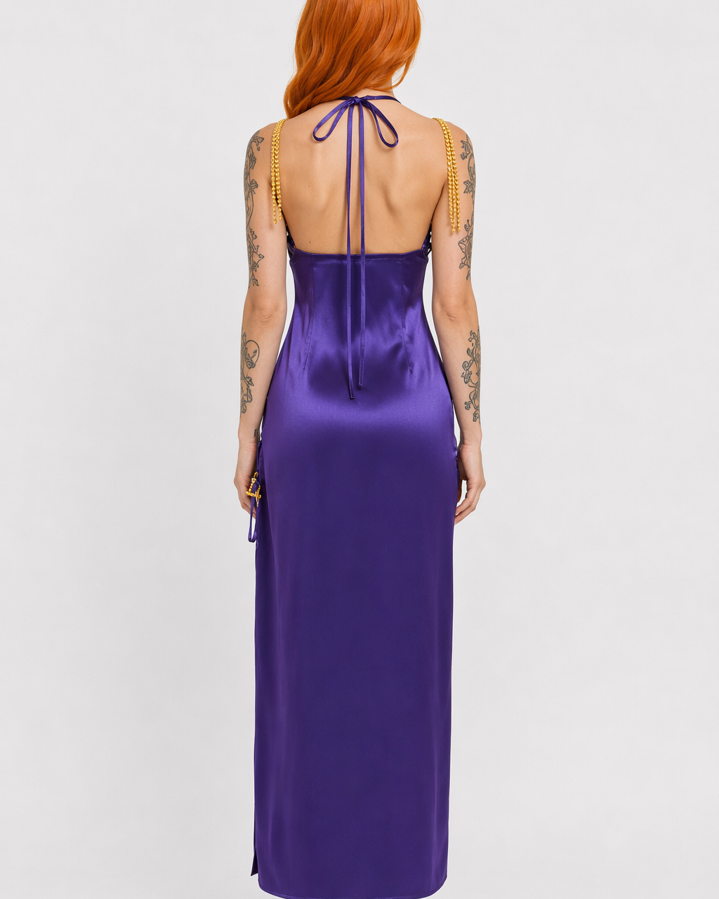 One Piece Nami Purple Dress Cosplay Costume XXXL