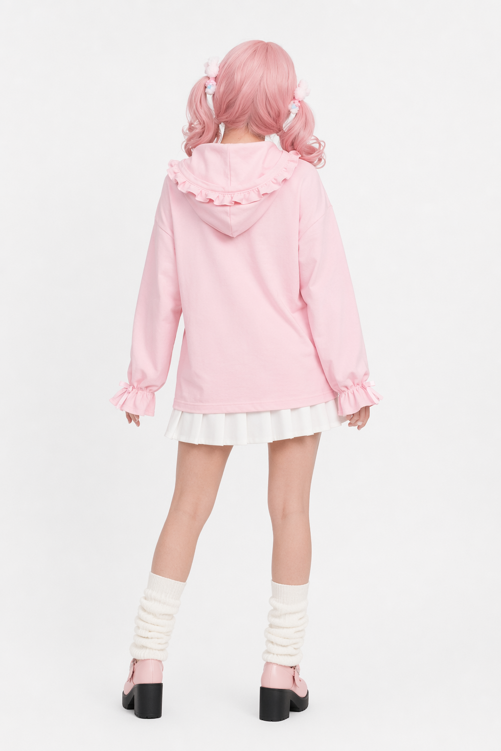 Kawaii Baby Bun Hoodie with Ice Cream Design for Little Ones XL