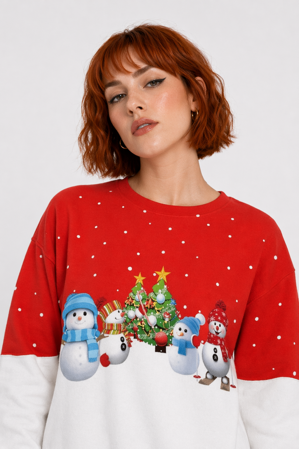 Cozy Christmas Crewneck Sweaters for Holiday Cheer Snowy