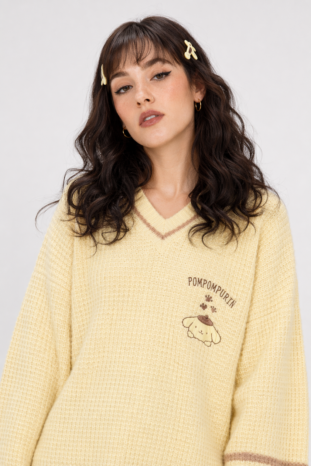 Kawaii Prepstar Sailor Pullover Sweater for Cute Cosplay Events Pom Pom Purin