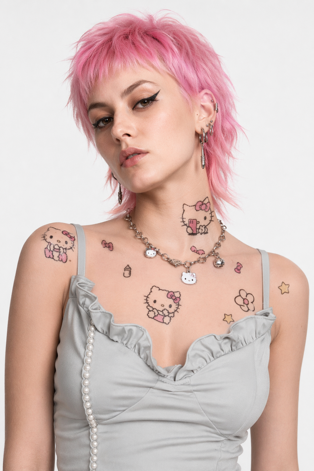 Hello Kitty Inspired Realistic Temporary Tattoos Default Title