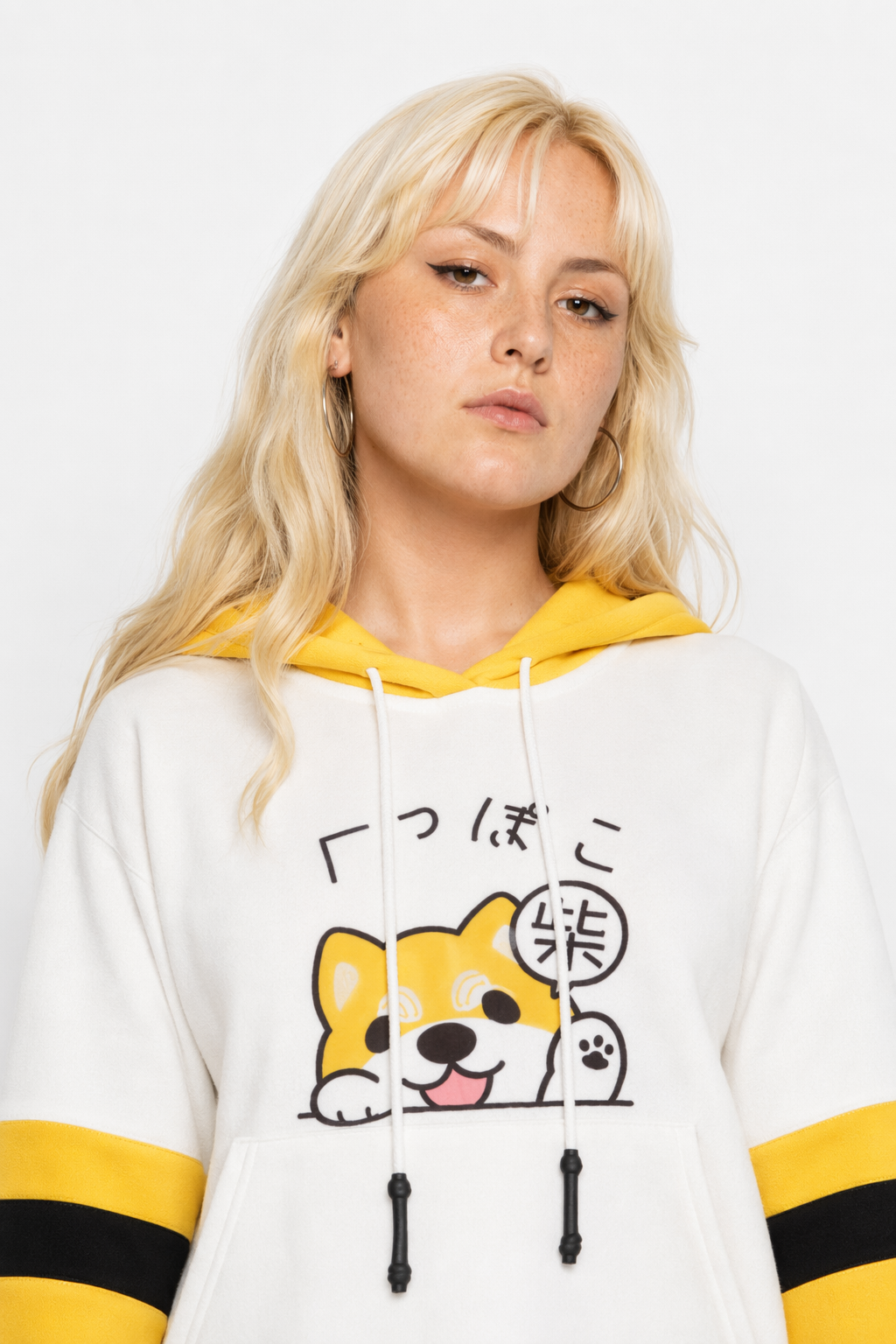 Cute Corgi Puppy Dog Hoodie for Kawaii Fashion Lovers White