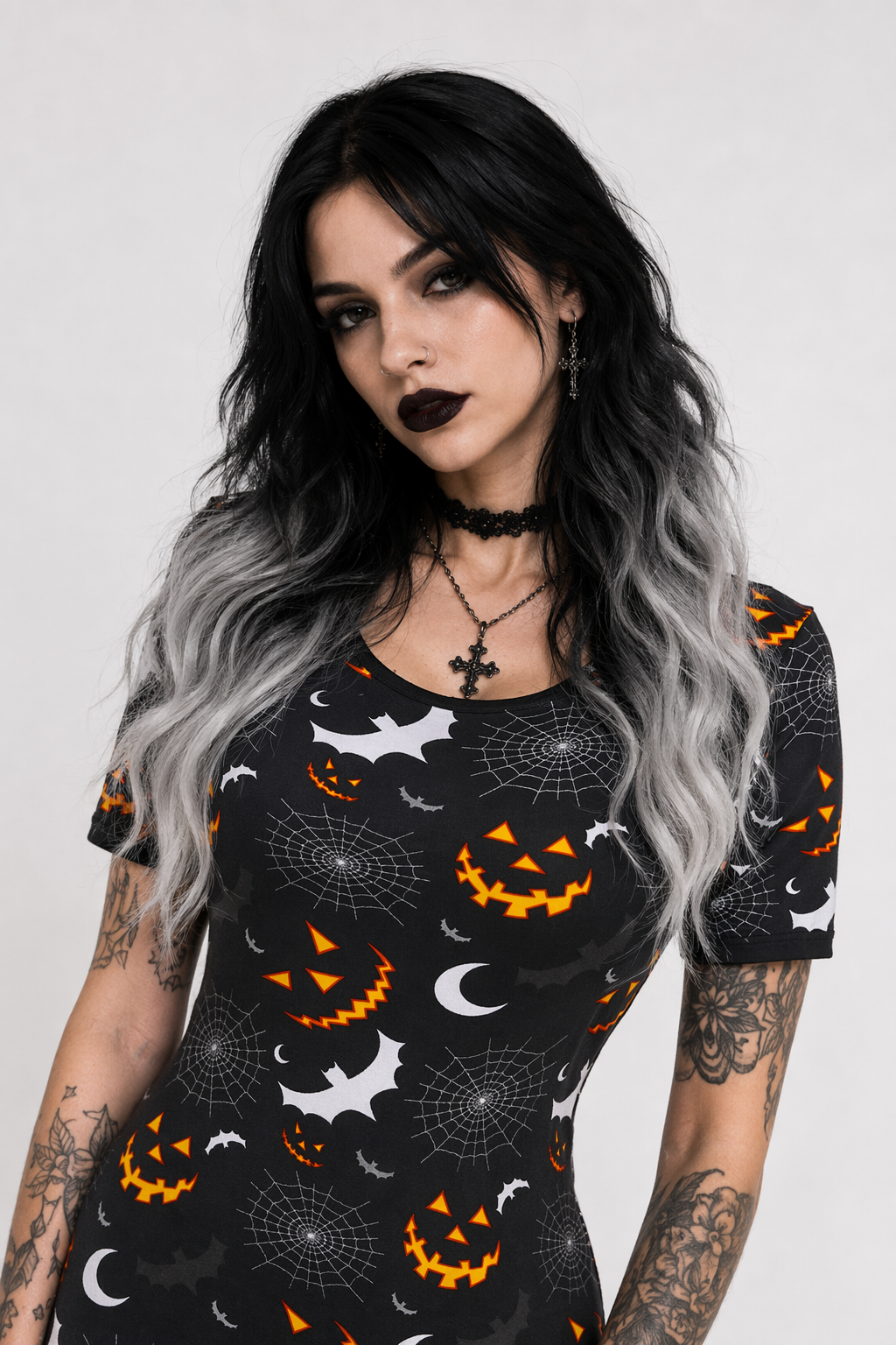 Spooky Cute Black Adult Onesie Available Org Instock with Size Chart 2XL