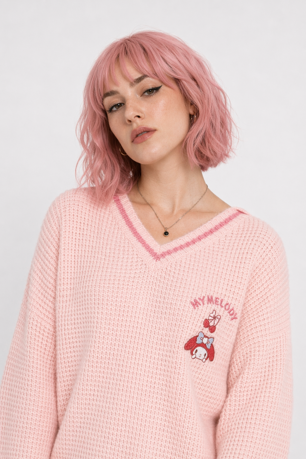 Kawaii Prepstar Sailor Pullover Sweater for Cute Cosplay Events My melody