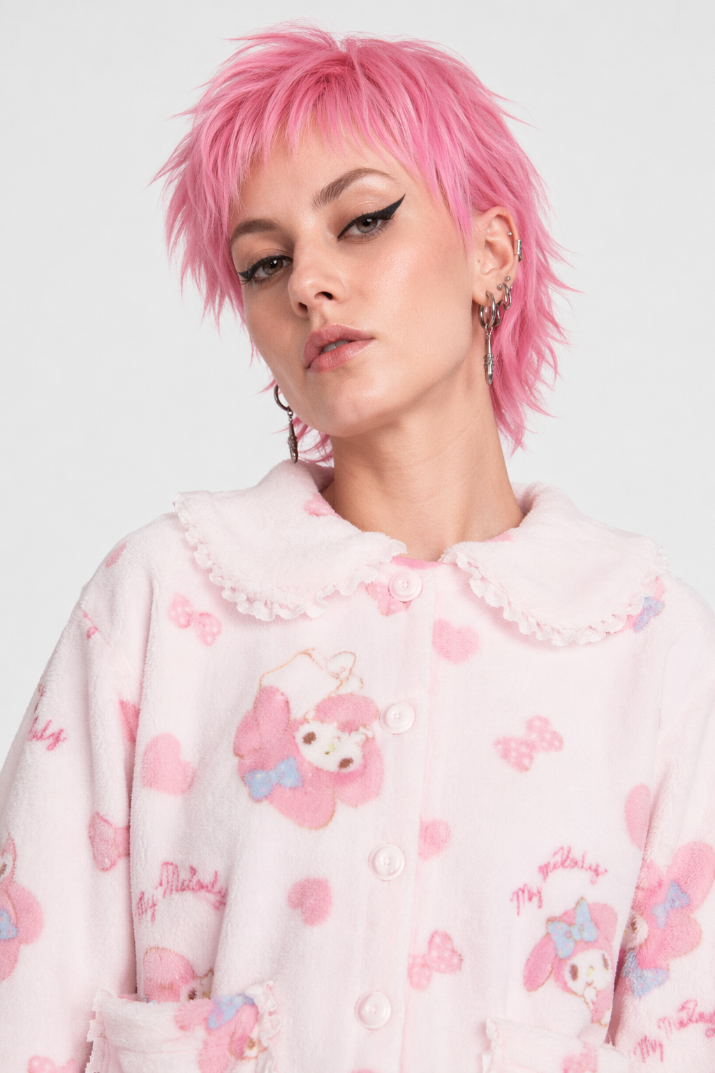 My Melody Inspired Pajama Set for Cozy Cosplay Parties S