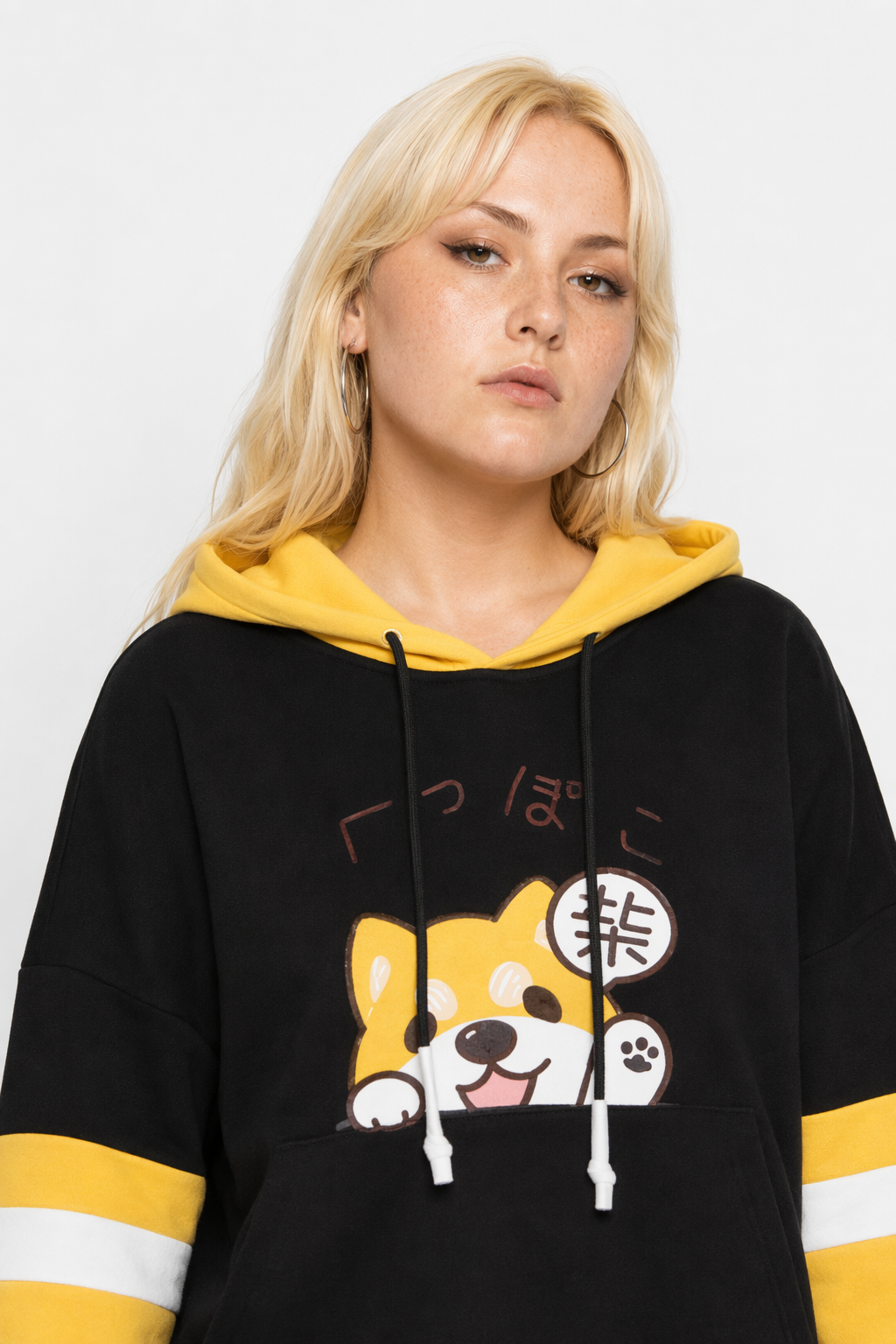 Cute Corgi Puppy Dog Hoodie for Kawaii Fashion Lovers Black