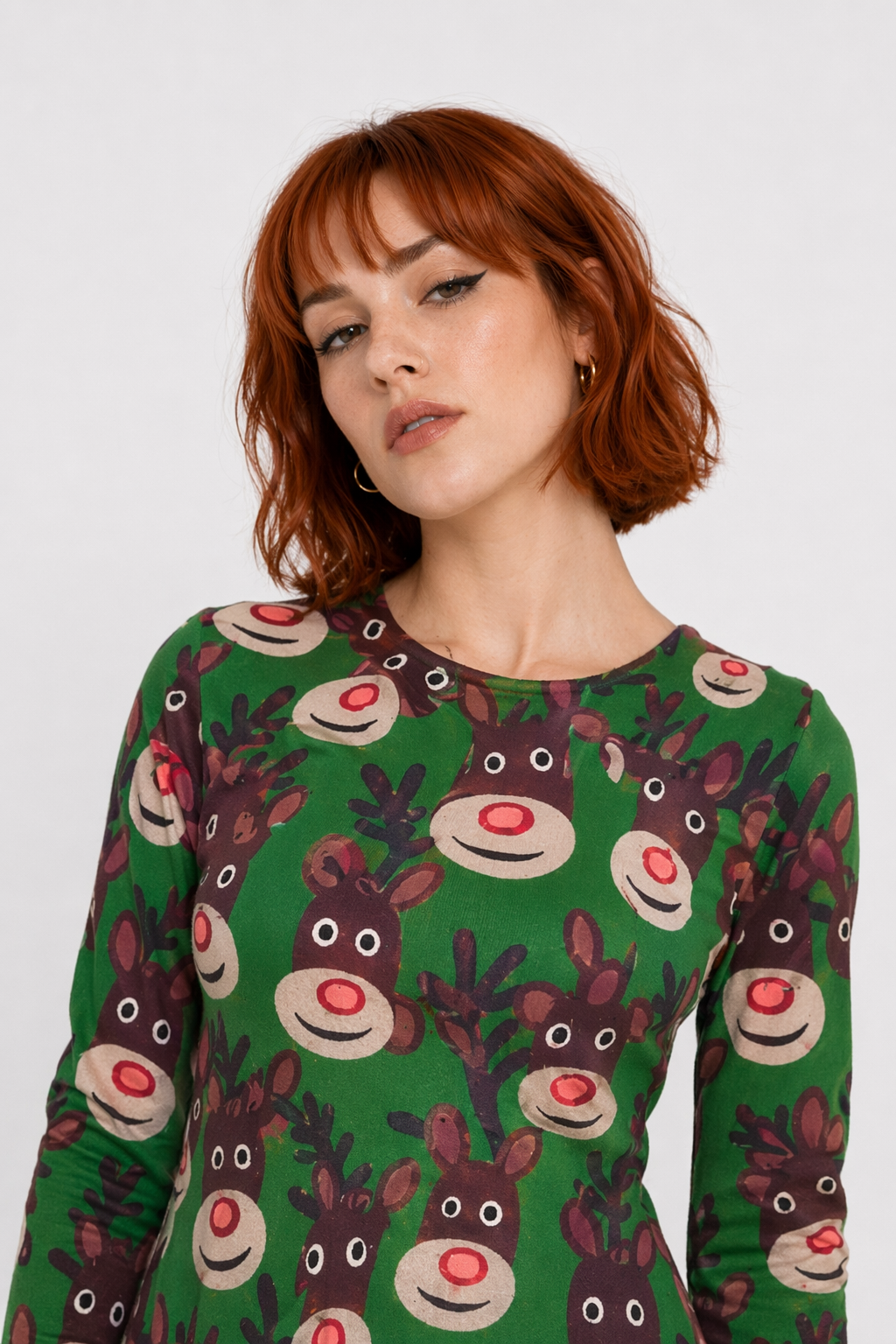 Festive Christmas Themed Dresses for Chic Holiday Style Green Santa
