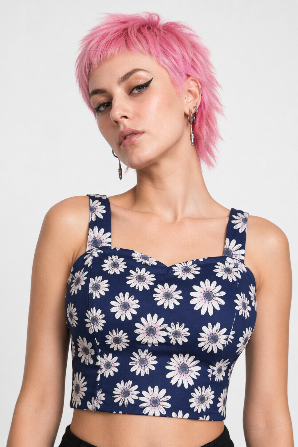 Classy Summer Crop Top Camisole with Built-In Support 12