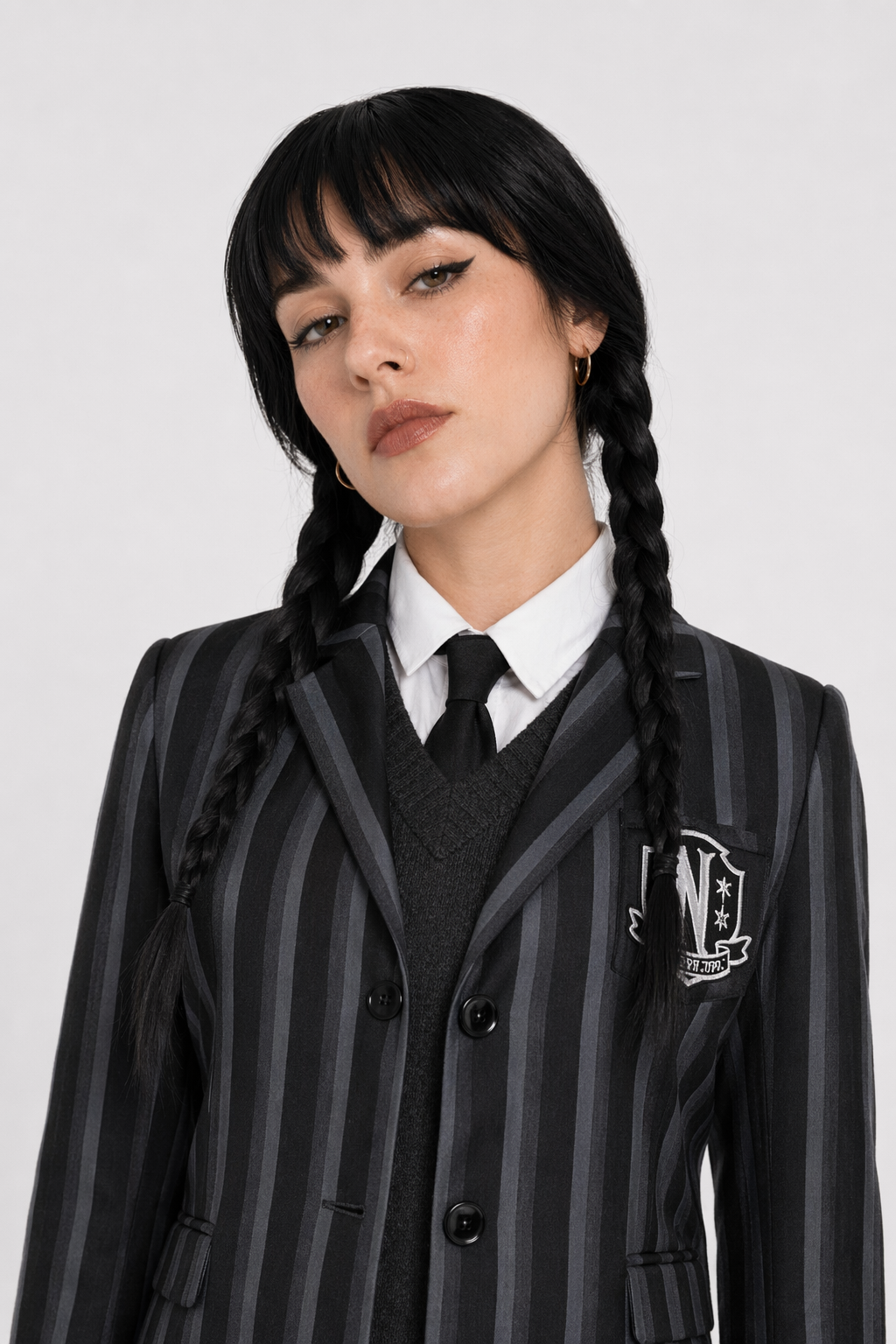 The Addams Family Wednesday Nevermore School Uniform Cosplay Costume US